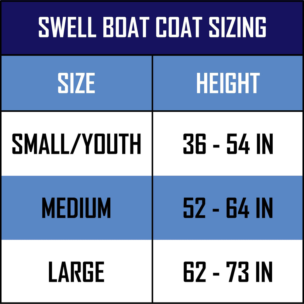Size guide graphic shows Small, Medium, and Large options.