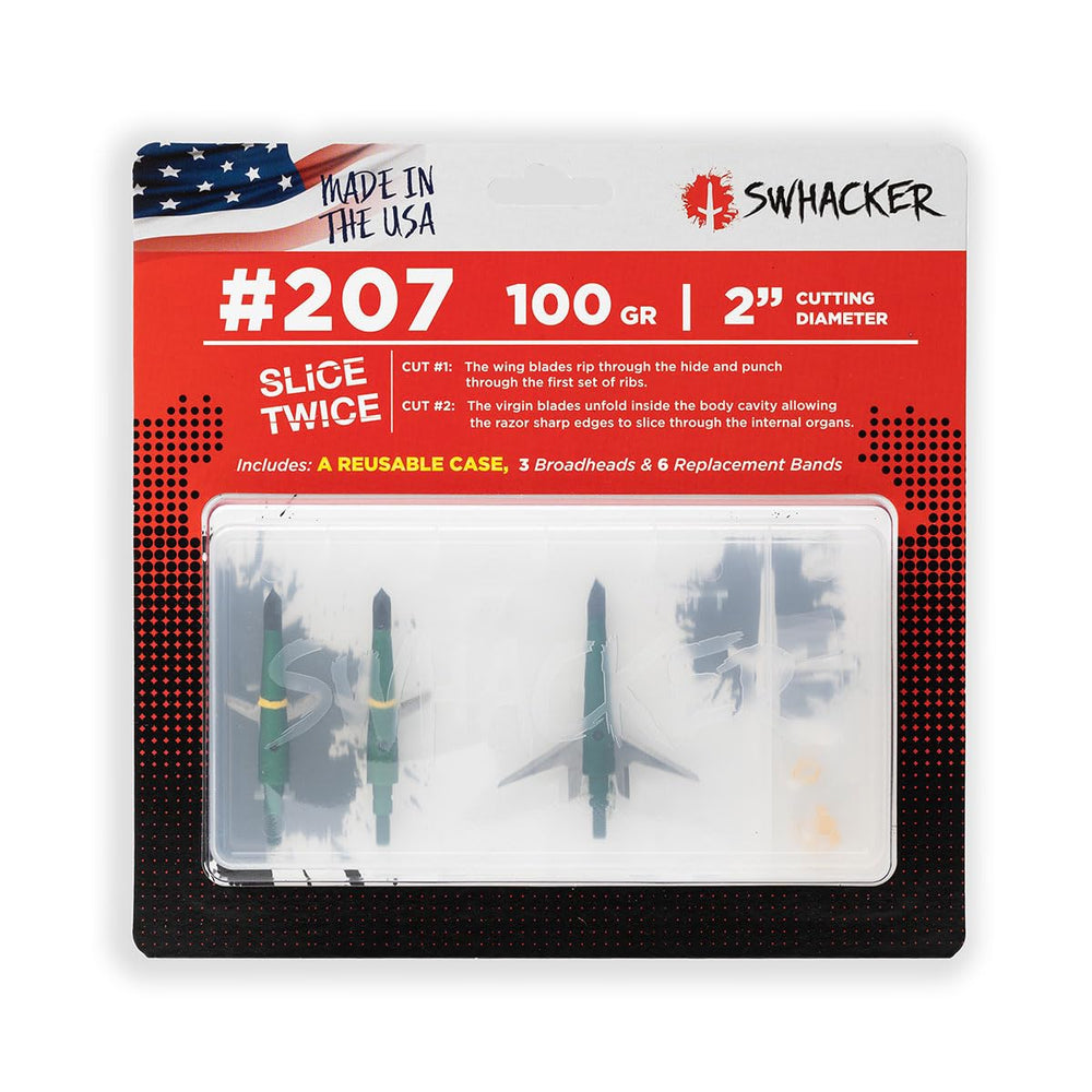 Swhacker 207 green anodized finish aids quick kit identification.