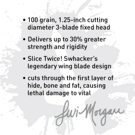 Swhacker Levi Morgan Series broadheads detailed-cut close-up showcasing sharp edges for ethical energy transfer