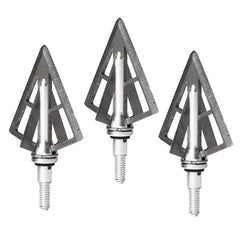 Swhacker Razor Series #252 four-blade broadhead in flight-ready profile for quick tissue damage.