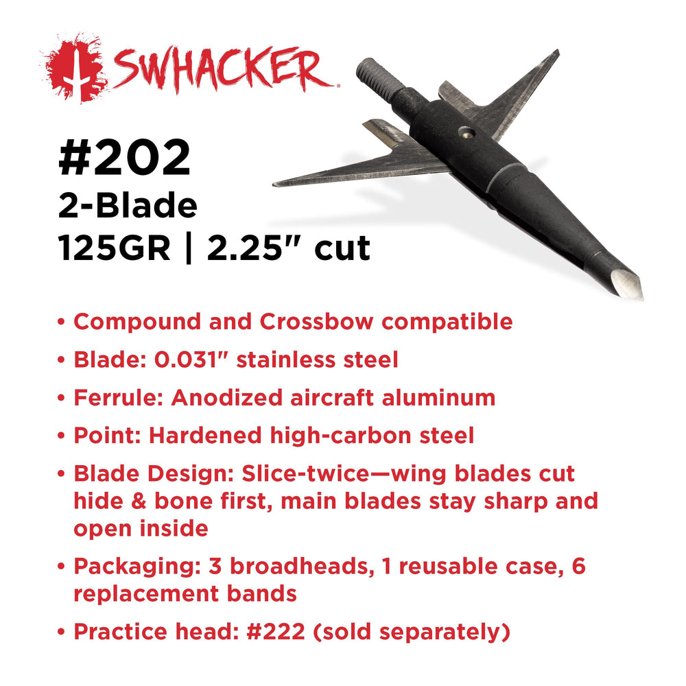 Swhacker SWH00202 2-blade design shown for simple, accurate flight.