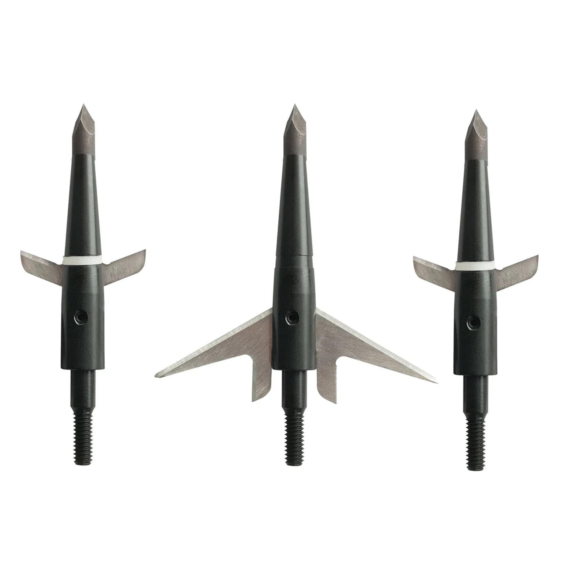 Swhacker SWH00202 broadheads show a 2.25-inch cut for deep penetration.