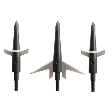 Swhacker SWH00202 broadheads show a 2.25-inch cut for deep penetration.