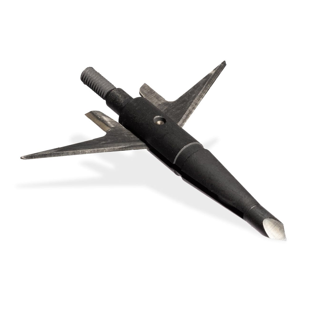 Swhacker SWH00202 broadheads in green, front view for precision big-game hunting.