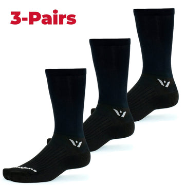 Swiftwick Aspire Seven arch support design provides firm compression for reduced fatigue.