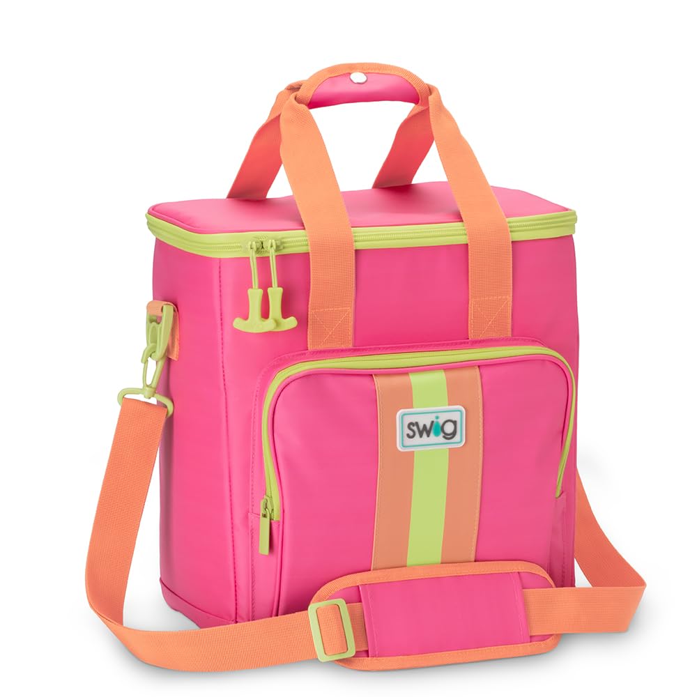 Swig Life Boxxi 24 cooler bag Tutti Frutti open top for quick snacks and drinks.