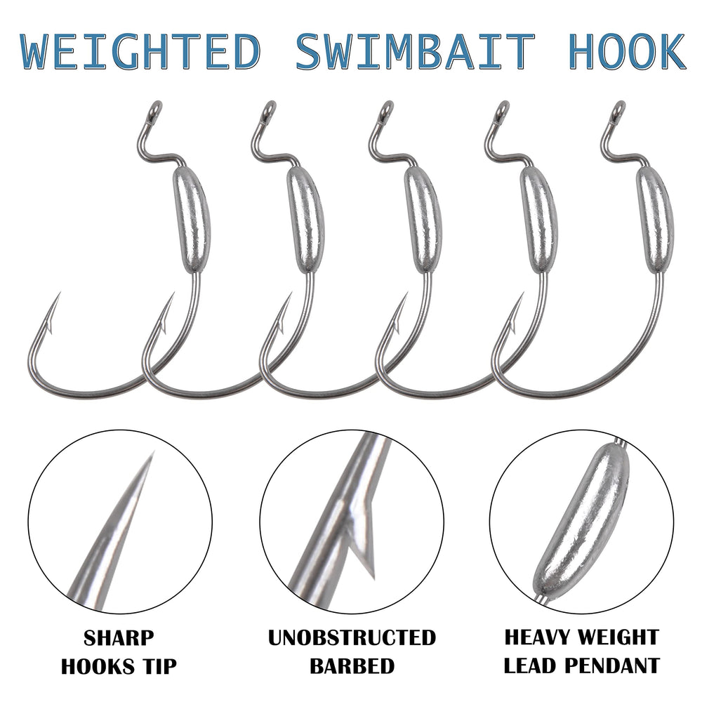 Applications: bass, walleye, catfish, swimbaits, Texas and Carolina rigs