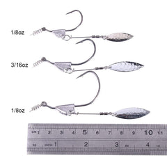 1/8oz jig head with 1/0 hook