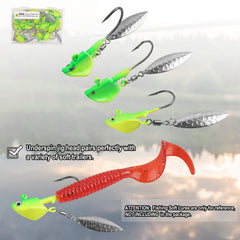 Durable barbed hook with rolling swivel