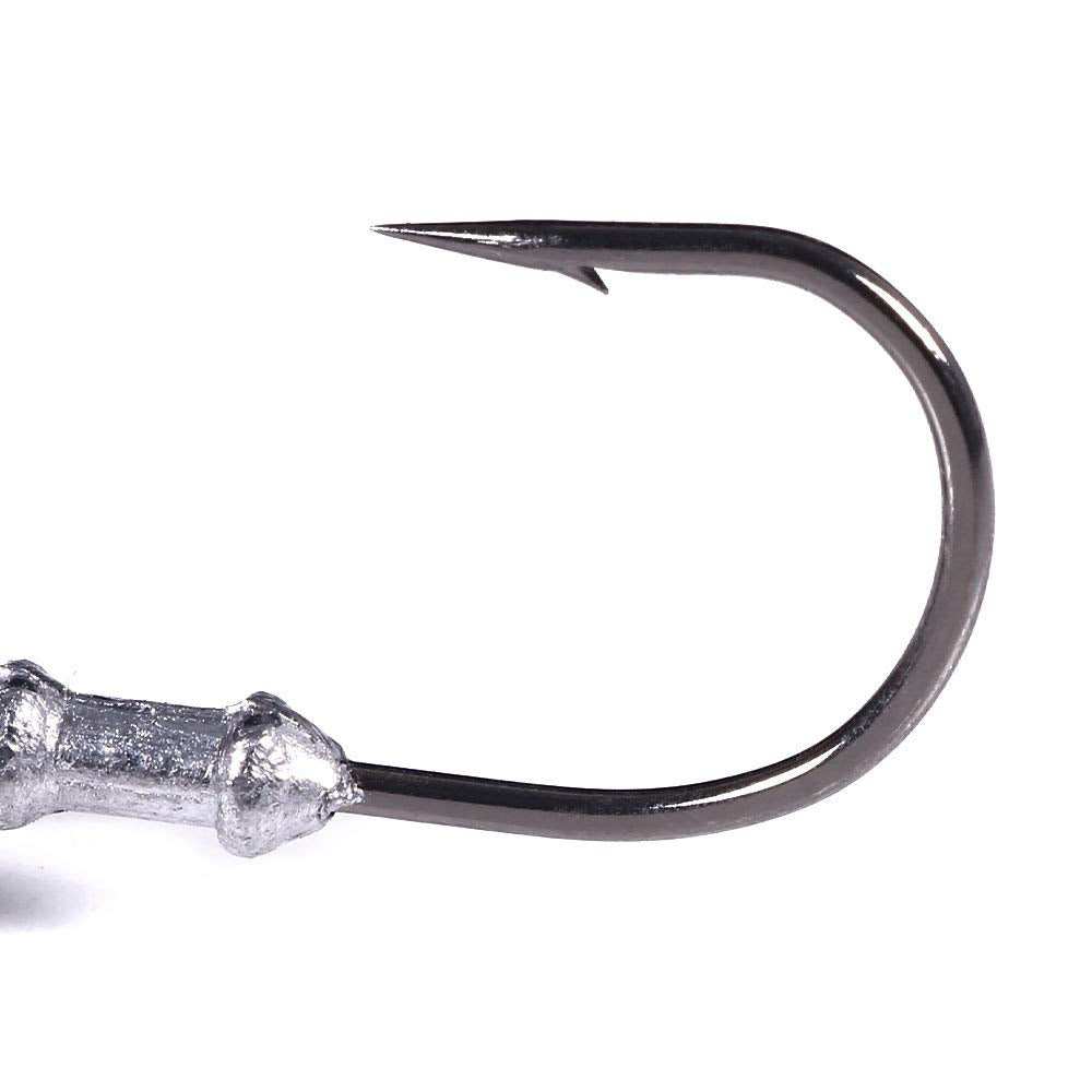 Sharp hook jig head ready for lures