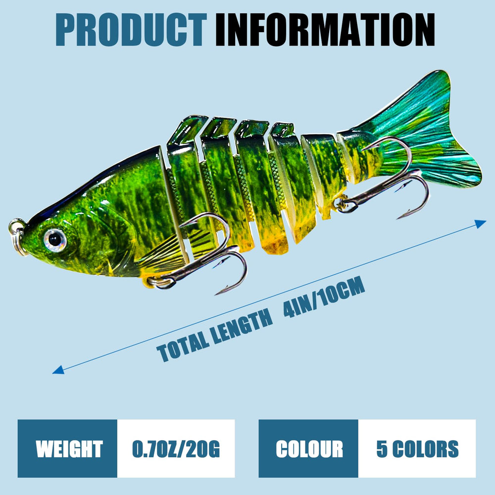 Bass swimbait with sharp corrosion-resistant treble hooks