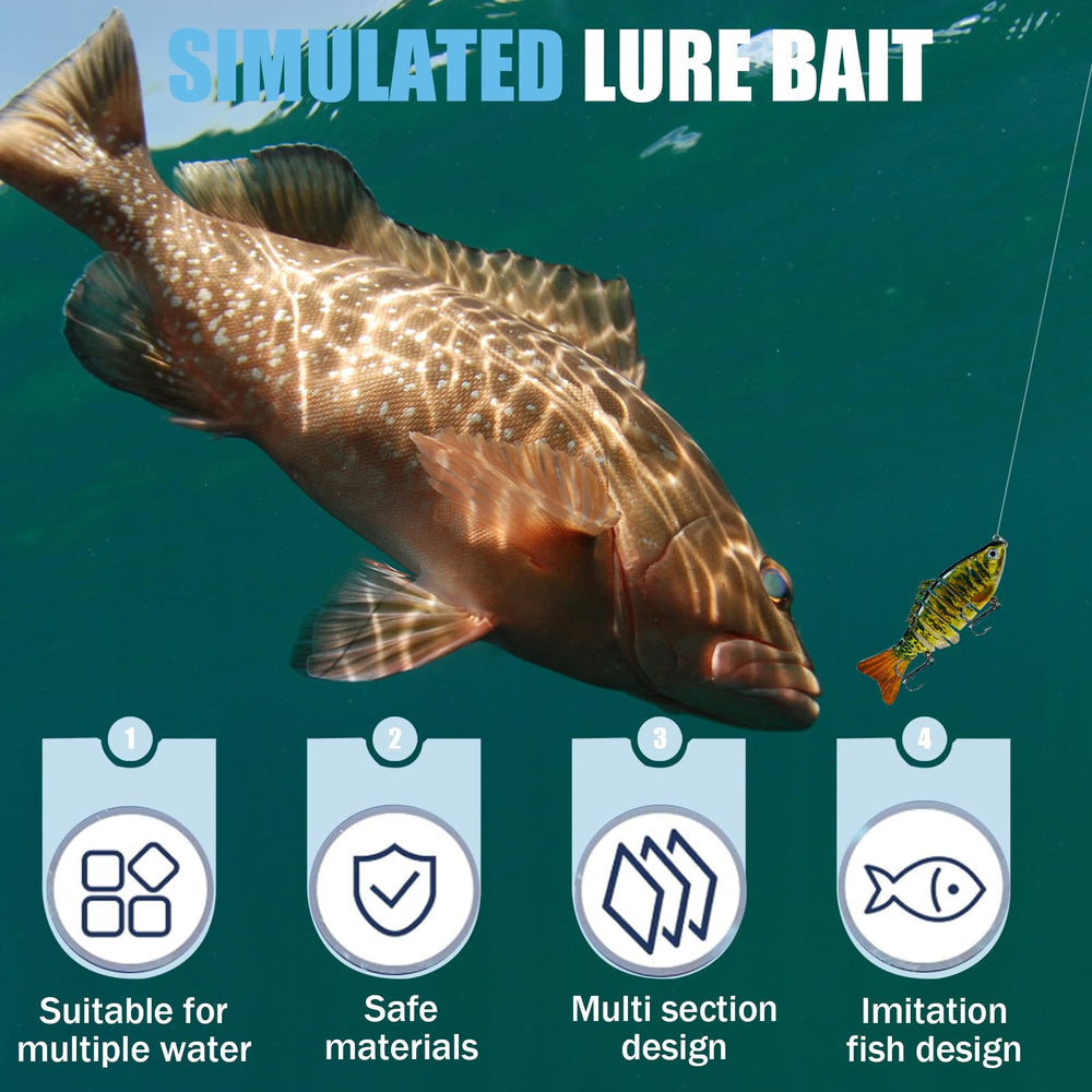 Slow-sink freshwater swimbait ideal for weed beds and docks