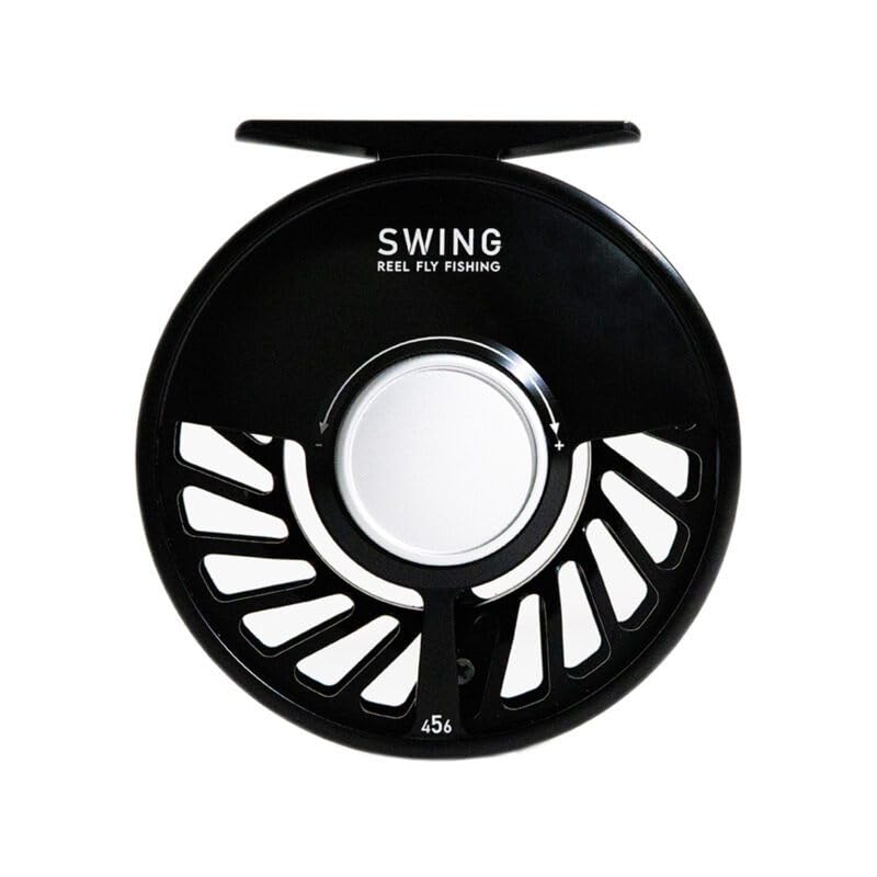 Swing Fly Reel Satin Black 6061-T6 aluminum with full cage design