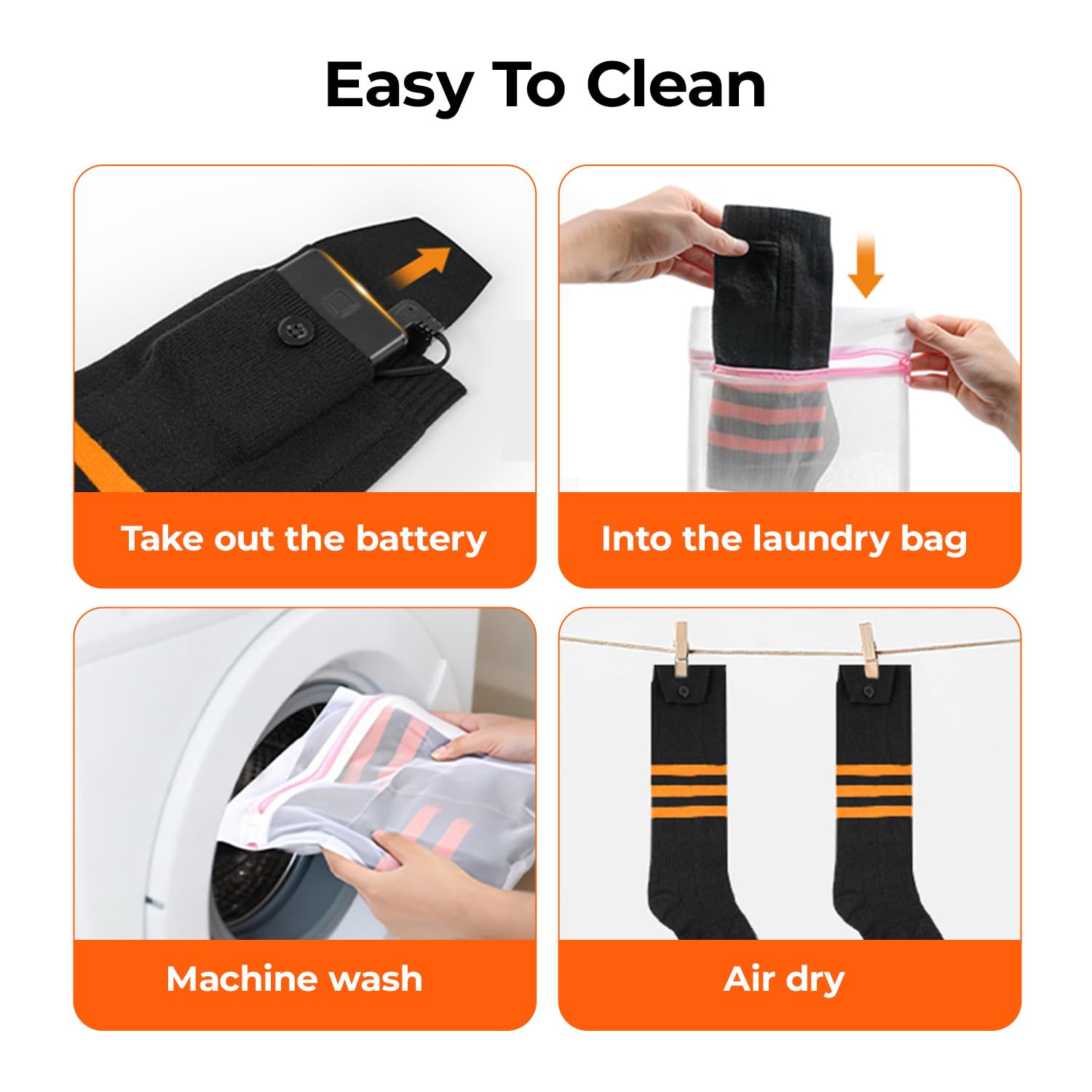 SWIRISE heated socks comfort-fit-design highlights 360-degree warmth and ergonomic wear