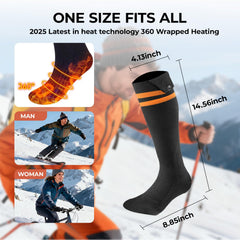 SWIRISE heated socks long-warmth 10-hours supports all-day comfort in chilly conditions