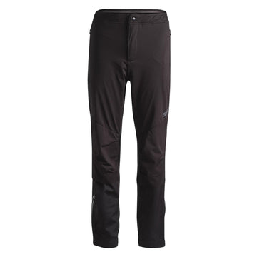 Swix Delda softshell pant front view highlighting mobility for winter activities.