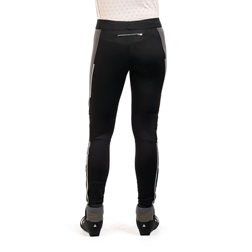 Swix Delda softshell tight back view highlights contour fit and weather protection.