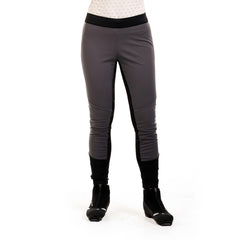 Swix Delda softshell tight front view shows breathable stretch for all-day mobility.