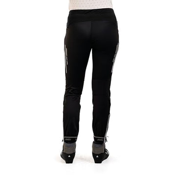 Swix Delda women's softshell pant black, side view, versatile use for fall and winter activities.