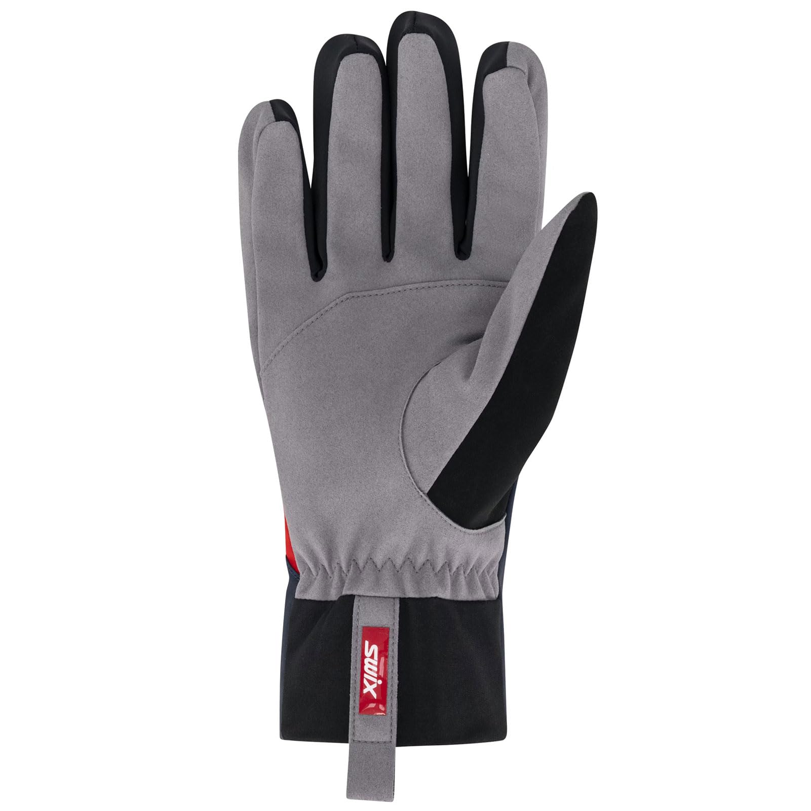 Swix Inspire Primaloft Glove in motion illustrating flexibility during trail skiing