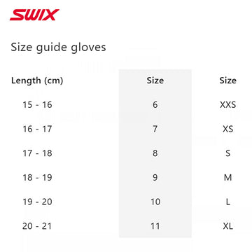 Swix Inspire Primaloft Glove Primaloft Gold insulation keeps hands warm