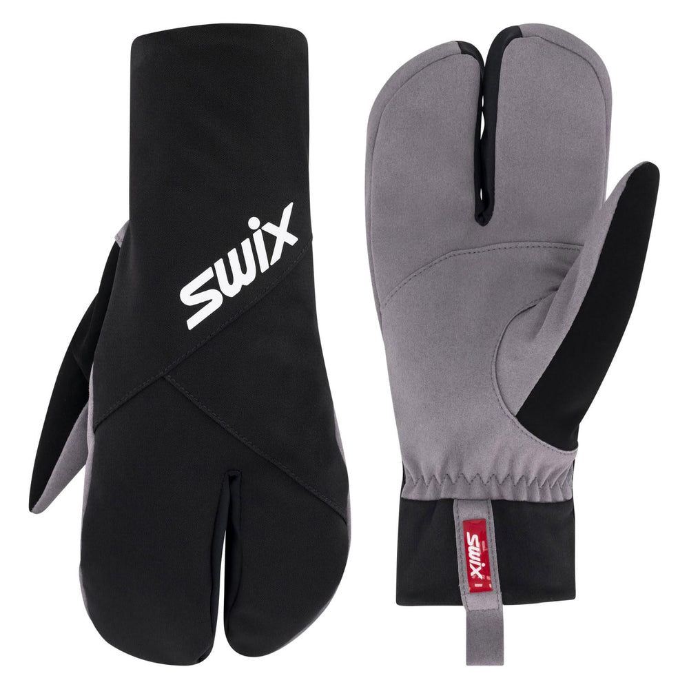 Swix Inspire Primaloft Lobster mitten with split design for dexterity and grip on cross-country ski poles