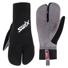 Swix Inspire Primaloft Lobster mitten with split design for dexterity and grip on cross-country ski poles