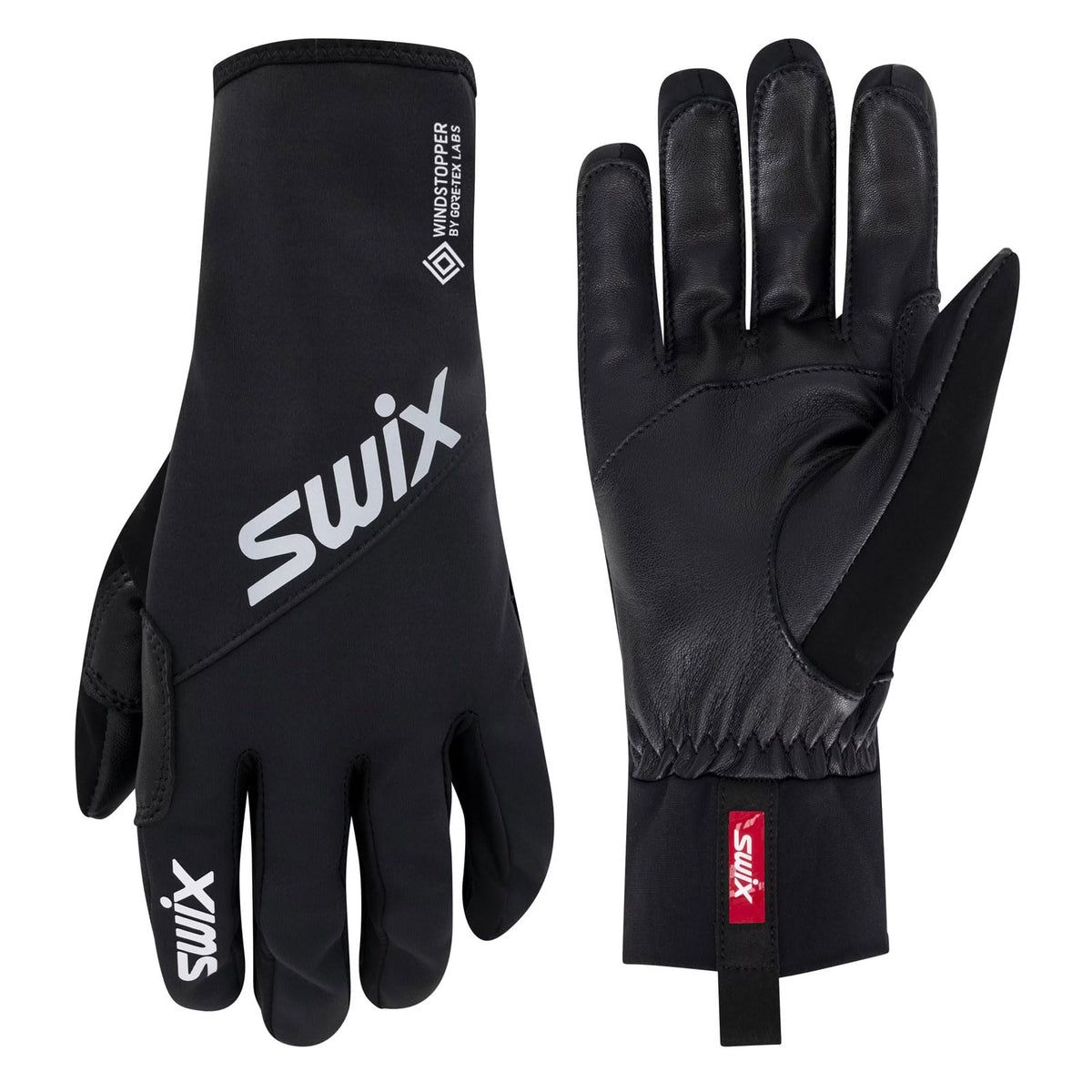 Swix Performance Gore Glove back view emphasizes wind protection and breathability for tough training sessions.