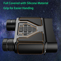 sxjyicam night vision goggles in-use hunting example shows hands-free field monitoring