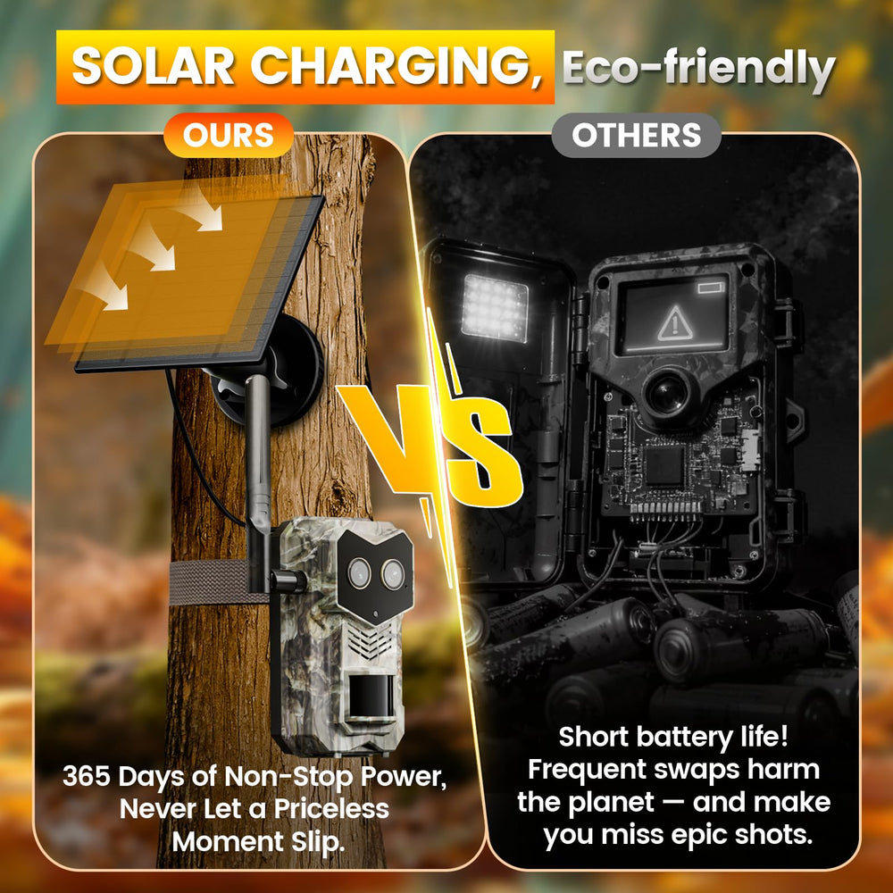 SYCAMTC Trail Camera full-color night vision captures vivid wildlife details in low light.