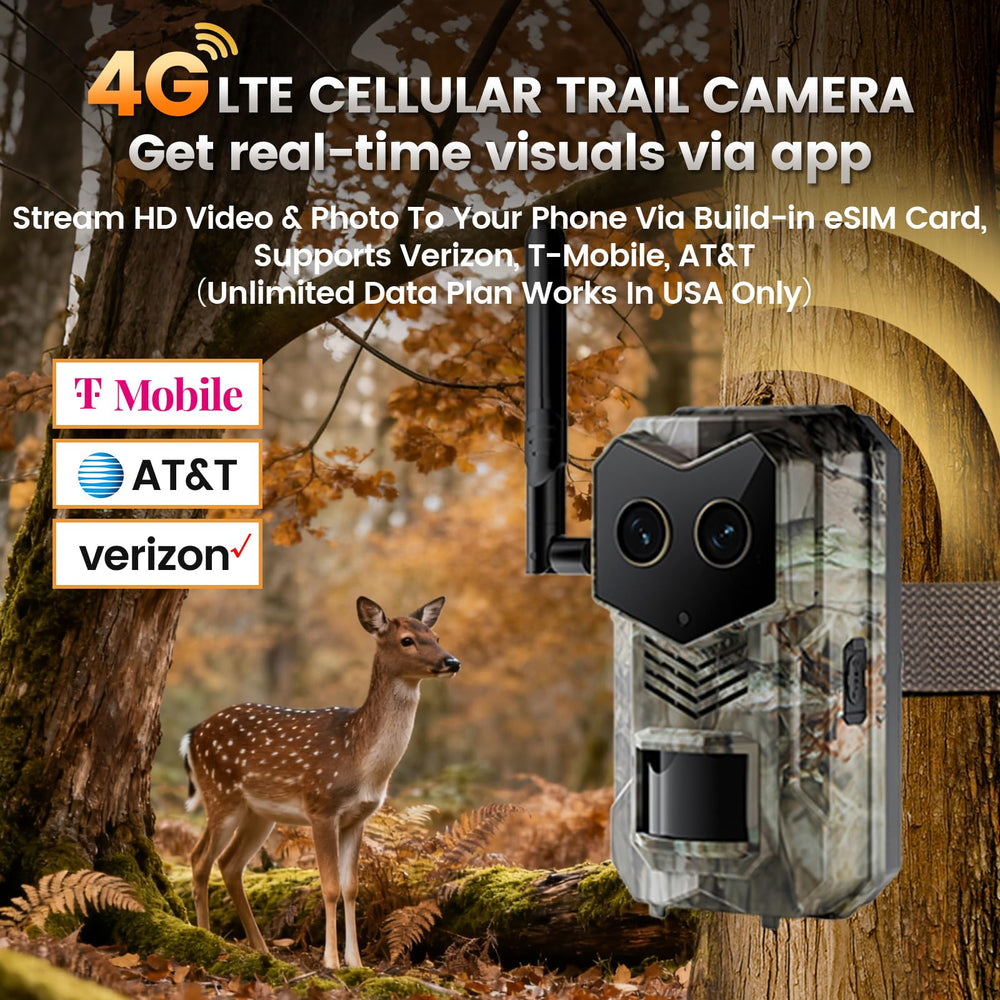 SYCAMTC Trail Camera no-glow IR delivers discreet nighttime footage while observing wildlife.
