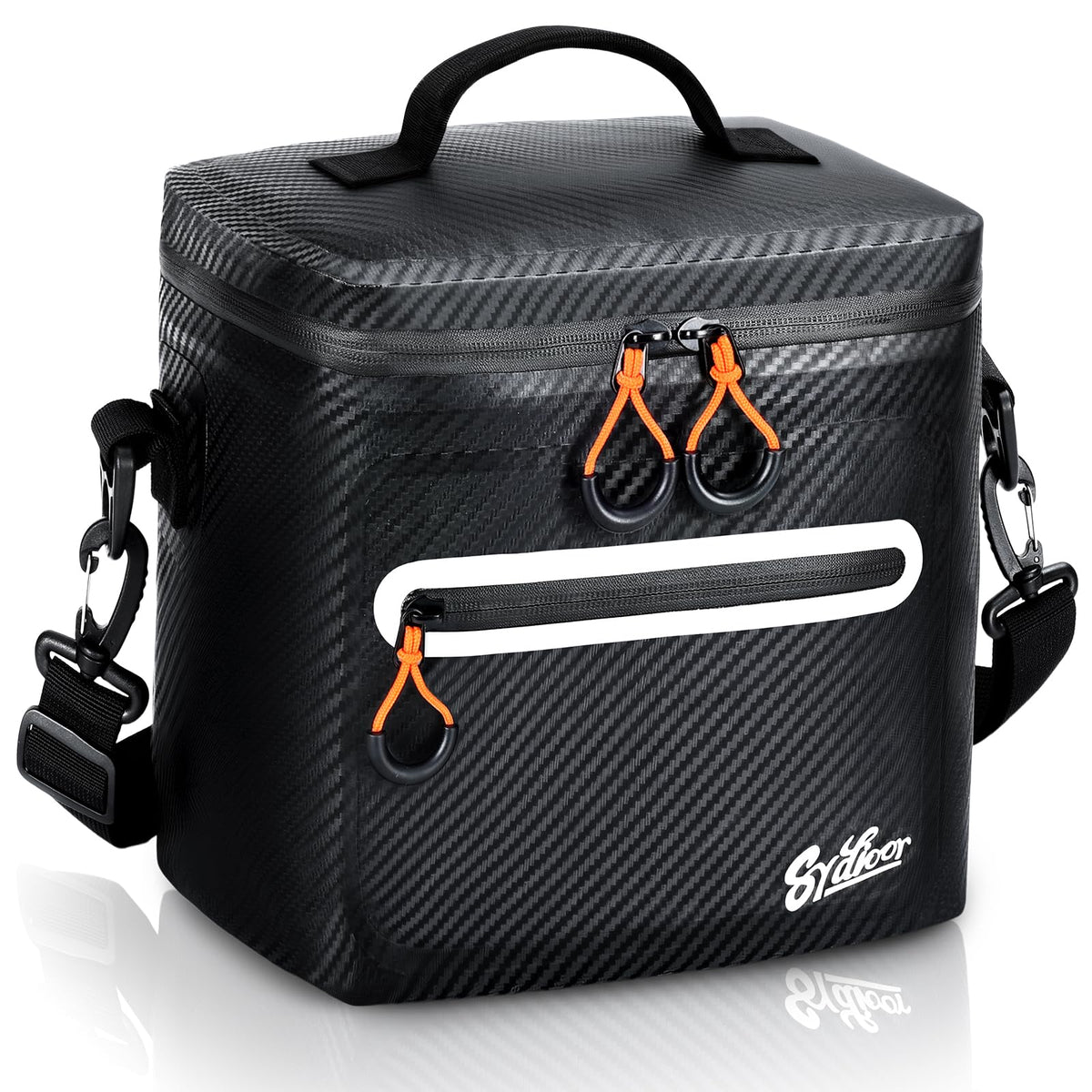 Sydioor mini cooler lunch bag top view shows compact, portable cooling for work or picnics.