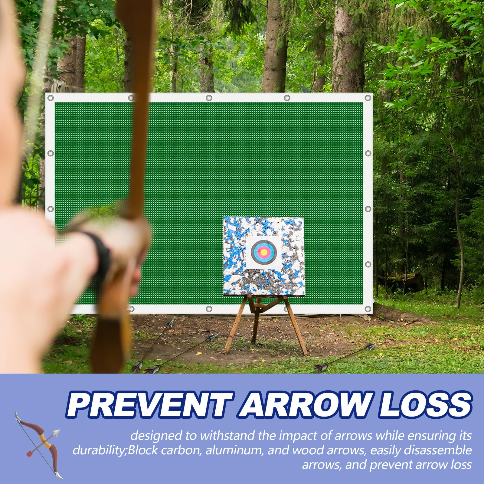 Syhood archery backstop indoor outdoor use suits backyard or garage archery sessions.
