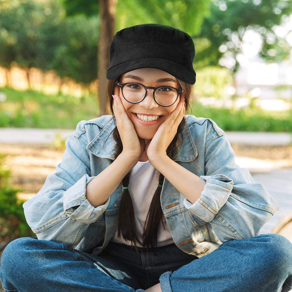 Three color options for the Syhood cadet army caps in one pack