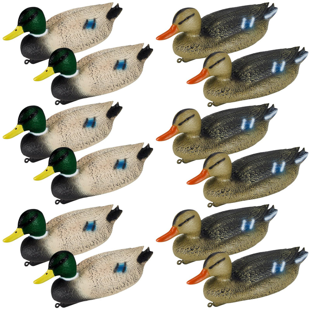Syhood duck decoy mallard front view for realistic waterfowl lure