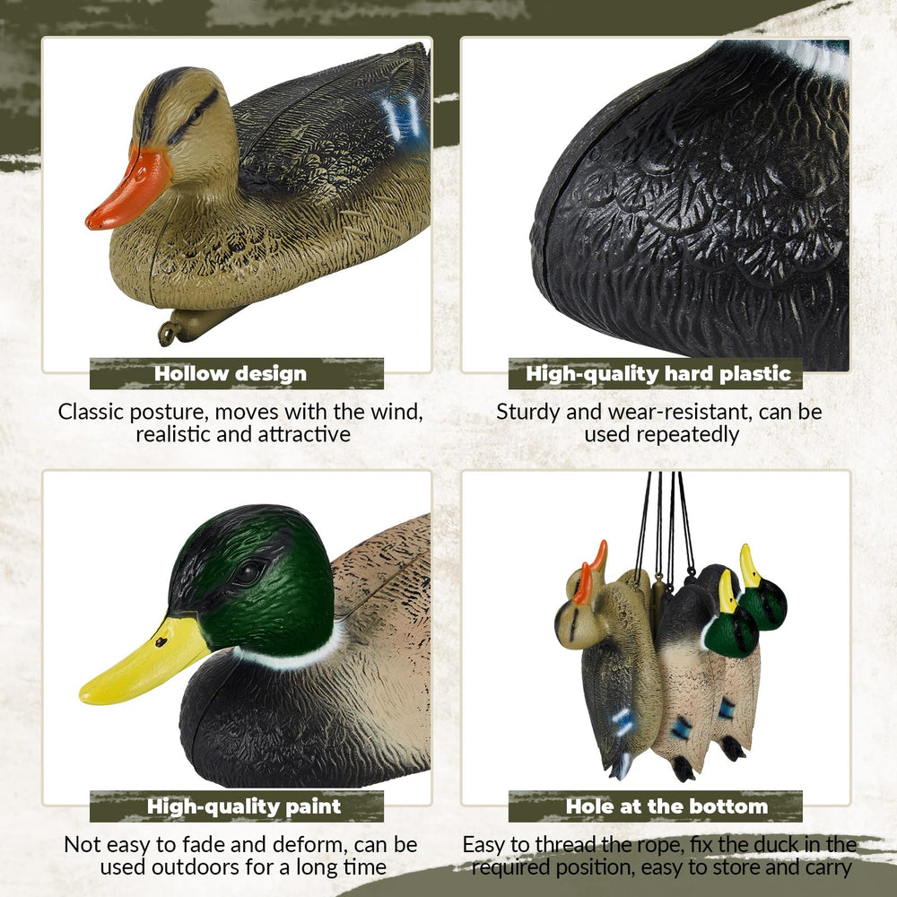 Syhood duck decoy on water demonstrates wind-driven motion
