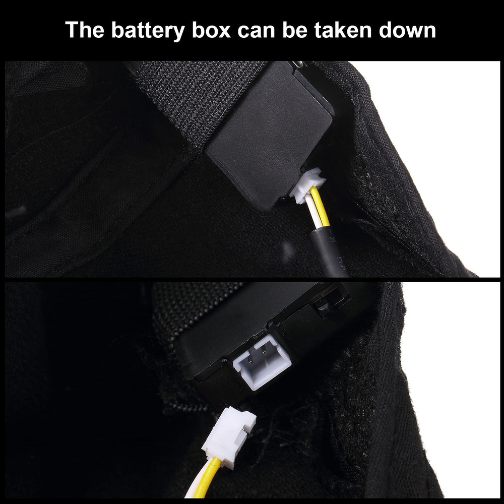 Syhood LED cap adjustable fit shown for comfortable sizing across heads during activity.