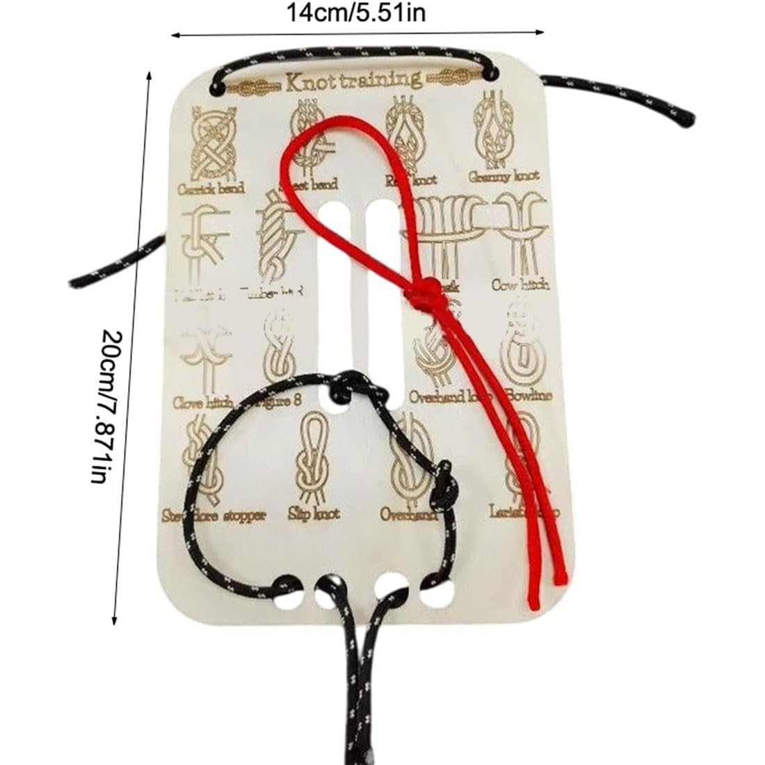 SYLKXE Compact learn knot board fits backpacks for outdoor exploration.