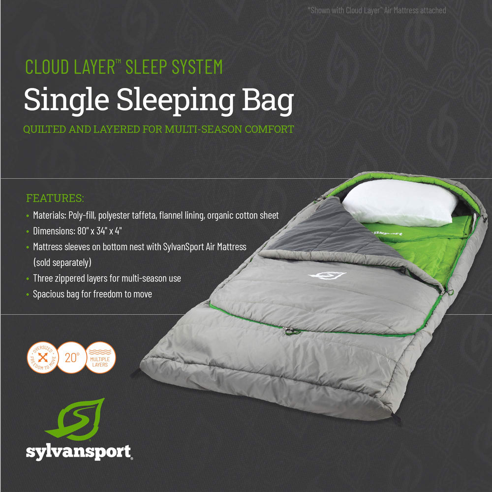 SylvanSport Cloud Layer folds into a compact duffle for travel