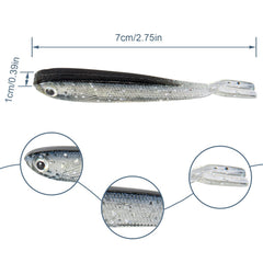 Scented silicone oil coating across the lure body