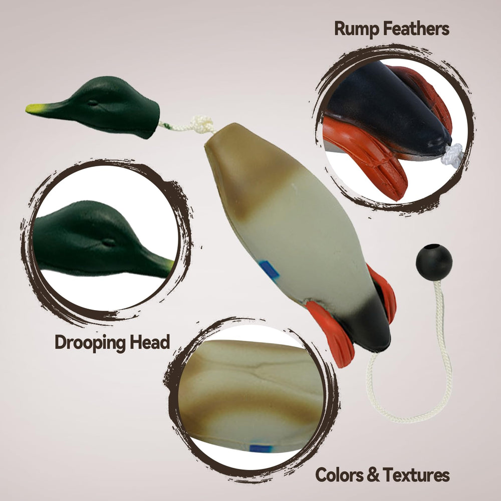 SYWAN duck dummy held comfortably with soft EVA foam.