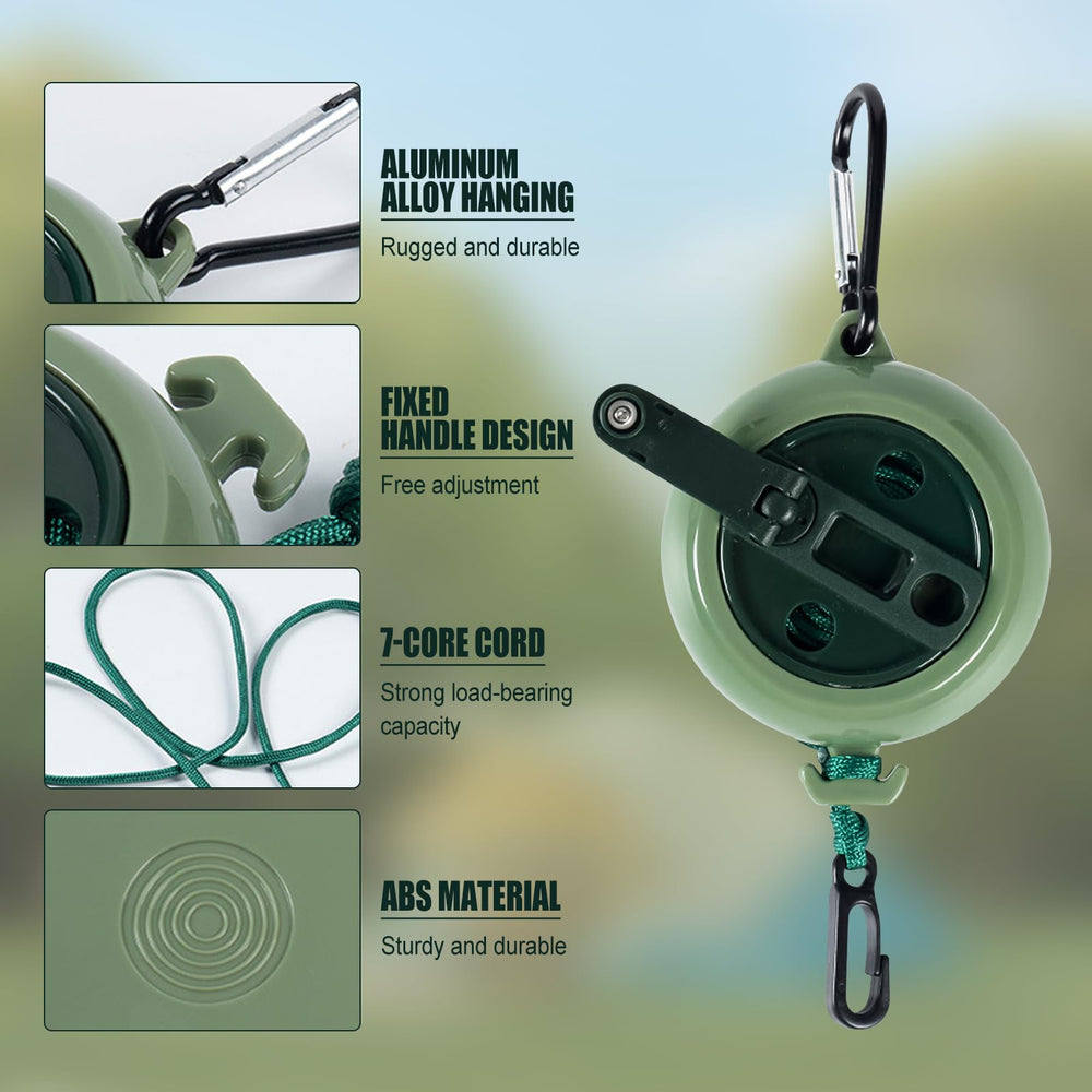SYWAN nylon rope offers 50 kg capacity for heavy gear.