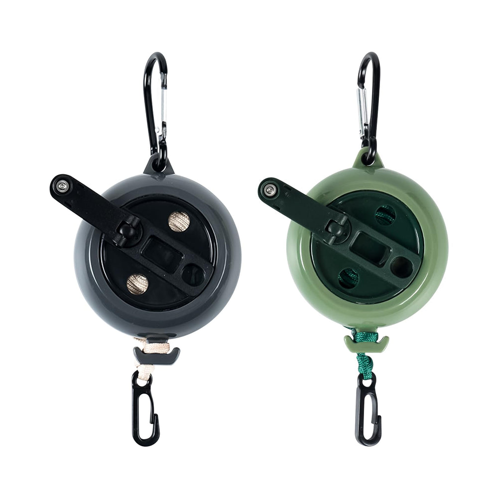 SYWAN retractable gear bow hoist 33ft keeps your bow within reach during hunts.