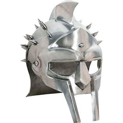 SZCO Gladiator Spike Helmet with steel crest; ideal for cosplay and stage performances.