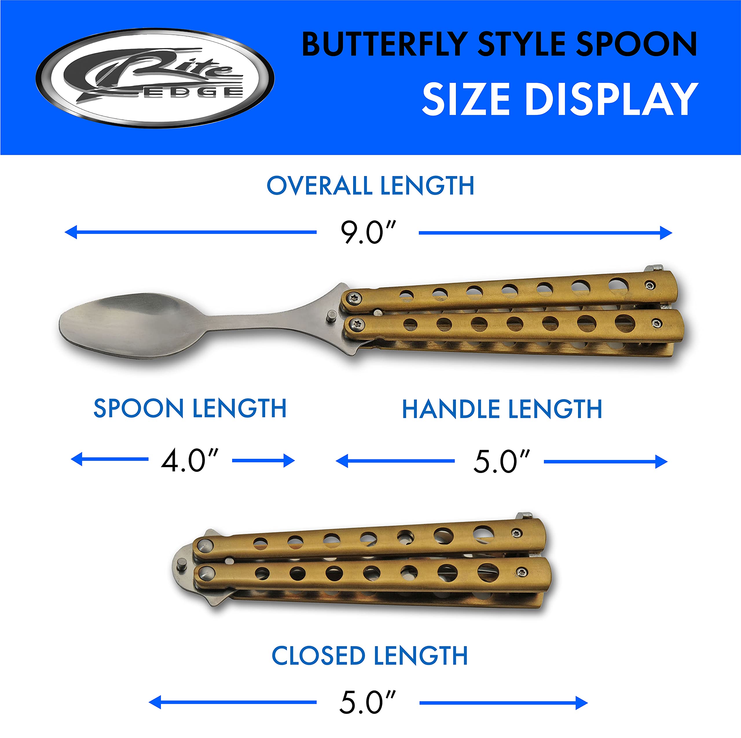 SZCO 9-Inch butterfly spoon in action during road trips