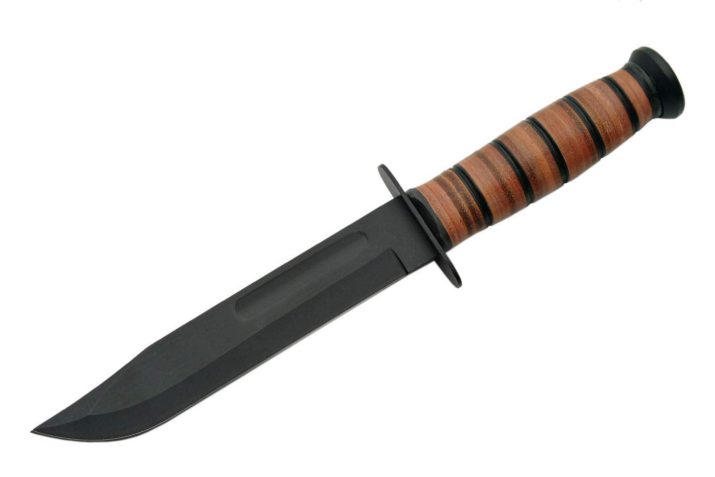 Fixed blade buck knife with fuller blade