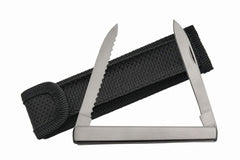 SZCO Supplies 4.5-inch Steel Harvest folding knife with dual stainless blades
