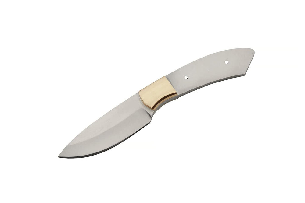 SZCO Supplies 6.5 inch full tang knife blade blank with drop point