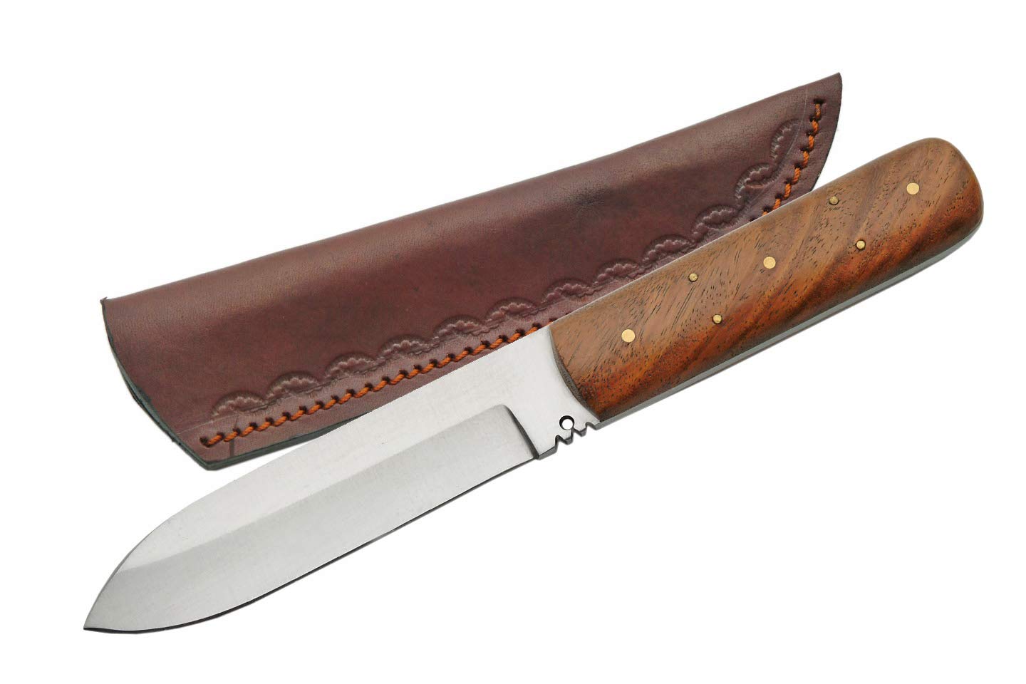 Szco Supplies 8.5 inch patch knife with burlwood handle