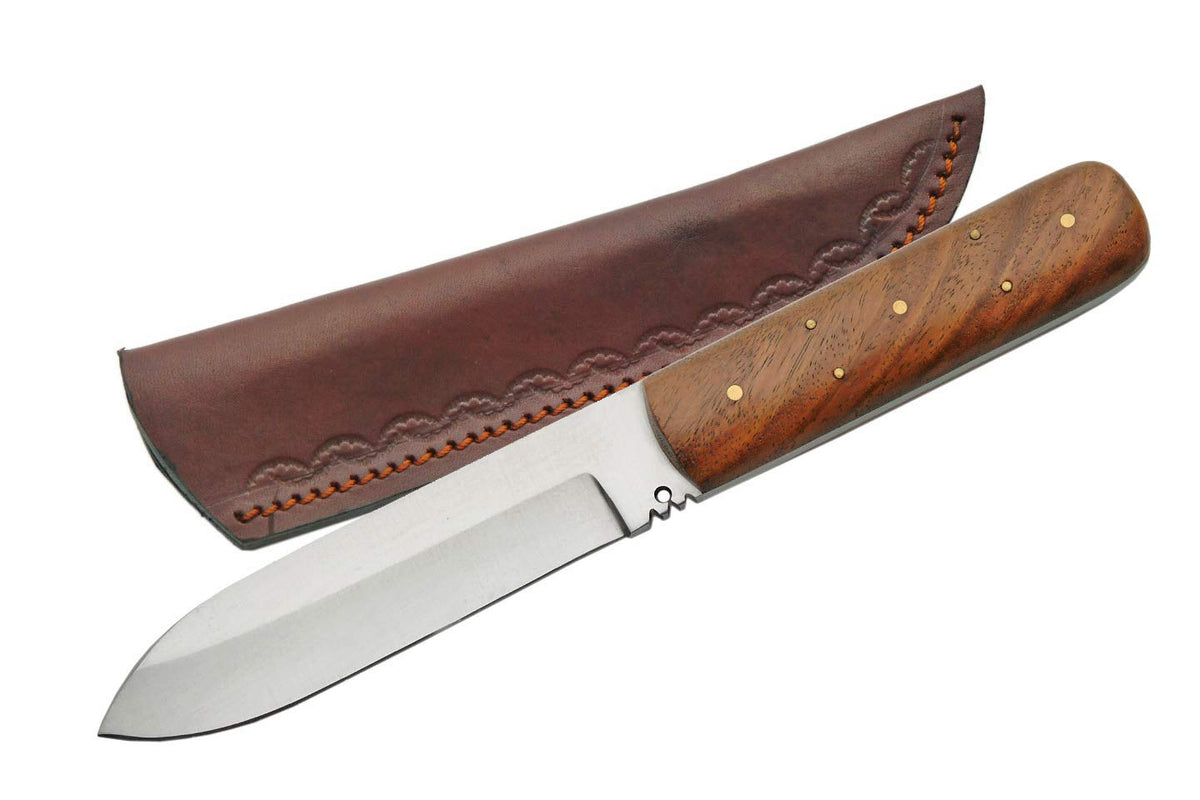 Szco Supplies 8.5 inch patch knife with burlwood handle